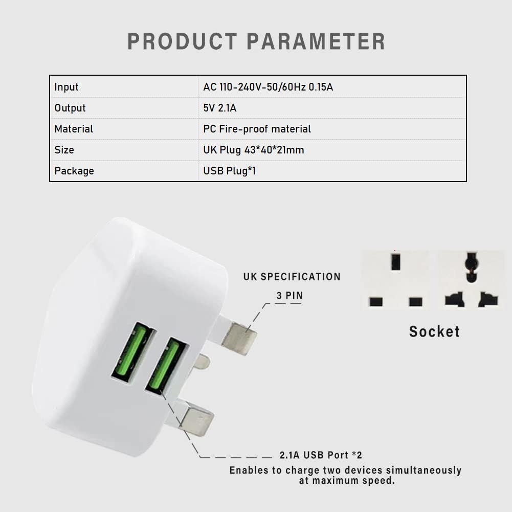 Dual port Usb plug