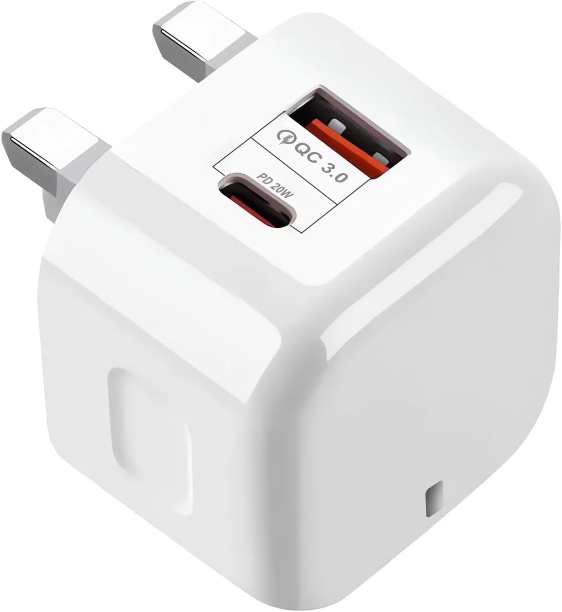 USB and USB-C fast charging plug