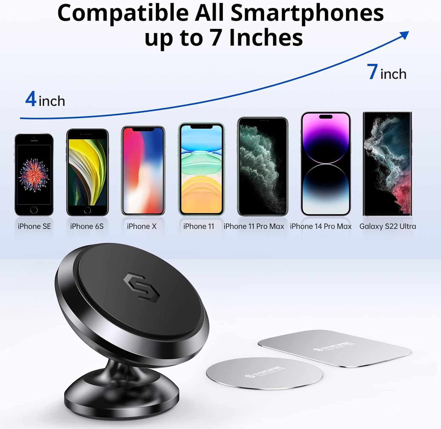 Dashboard magnetic phone holder